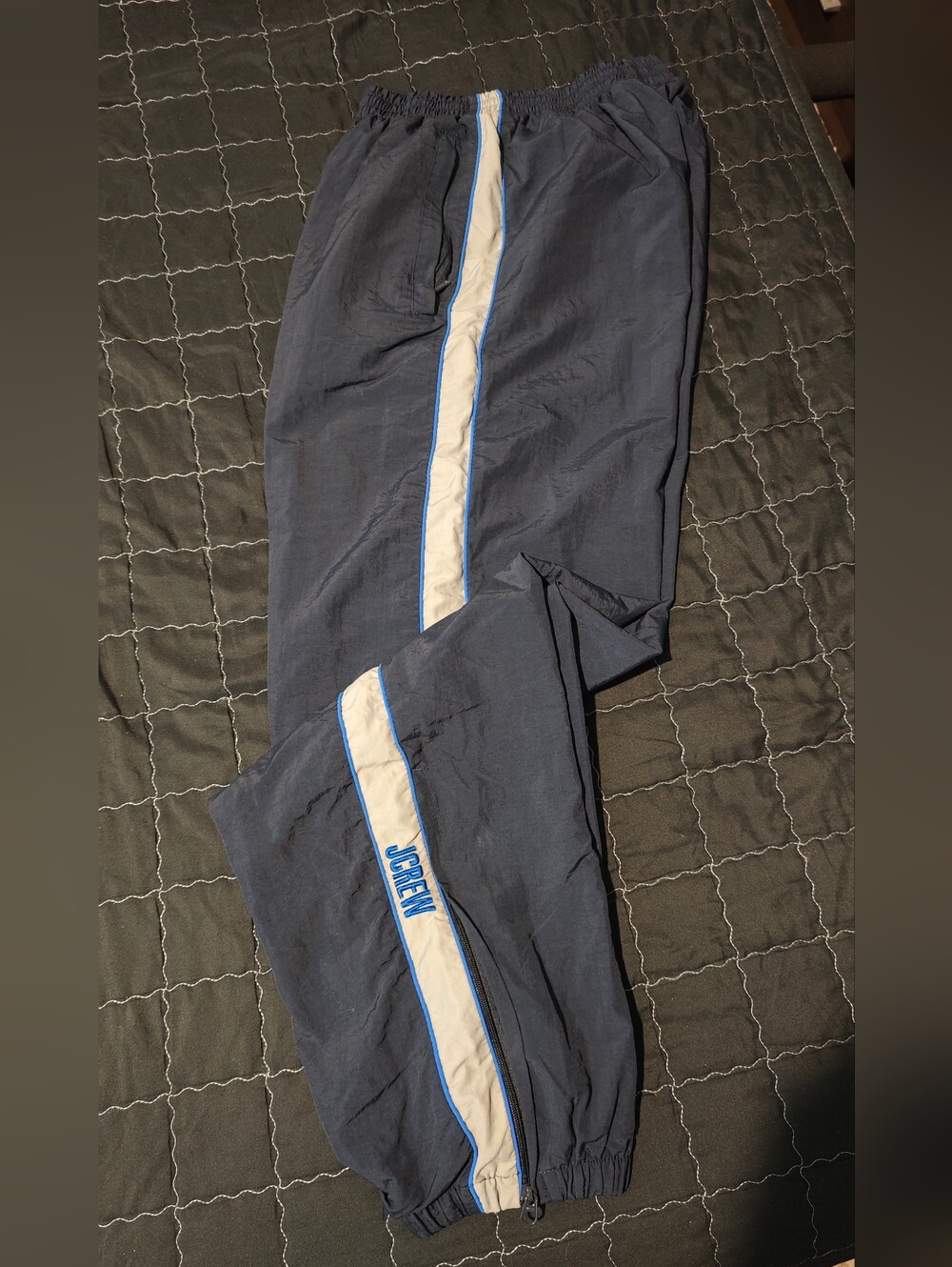 J Crew Men's Drawstring Track Pants Blue Size S